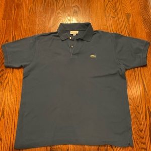 Men’s Lacoste polo Sz xl EUC gray blue
